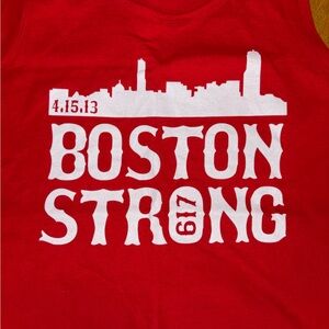 Red Boston Strong Tank Top